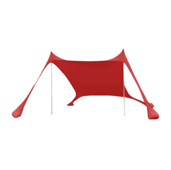 Beach Tent, Red Color; 6.8ftx6.8ftx 5.5ft