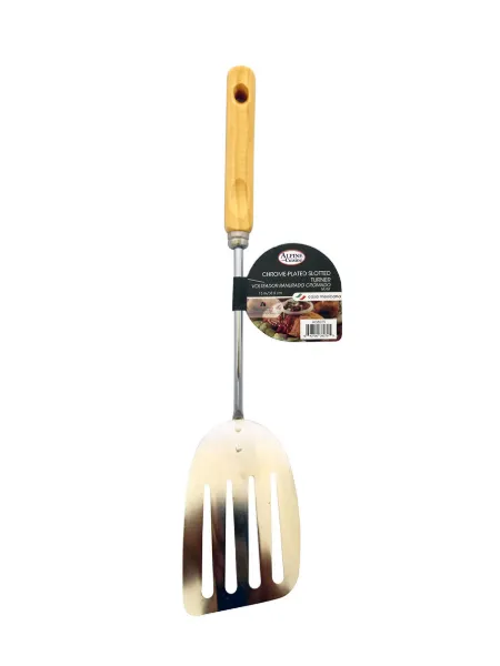CHROME-PLATED MEDIUM SLOTTED TURNER 13IN/33.50CM