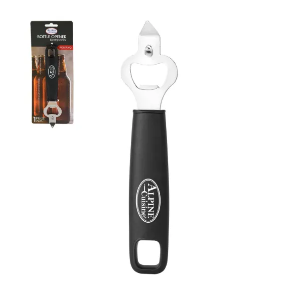 Bottle Opener with Black TPR Handle