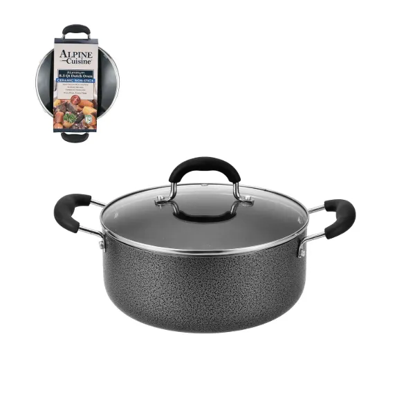 Dutch Oven 8.5Qt Alum Nonstick coating Grey Open Stock