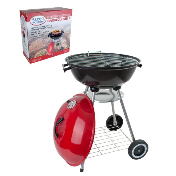BBQ Grill Round 18x31in Red color