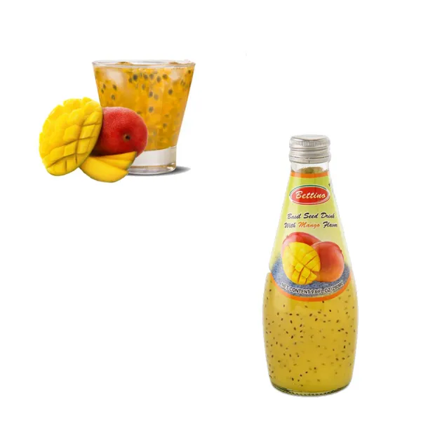 Bettino Mango Basil Seed Drink 9.8floz 290ml