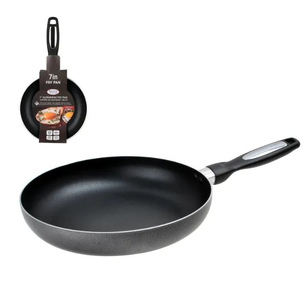 Fry Pan Aluminum 7in Nonstick coating, Gray