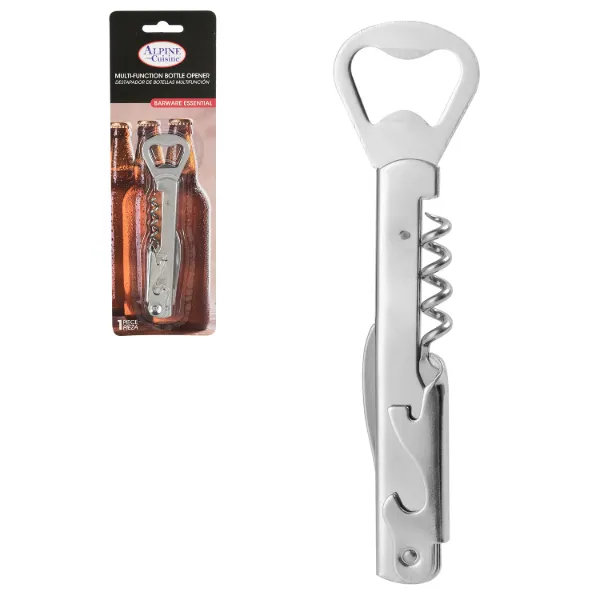 Multi Function Bottle Opener SS 5.5in