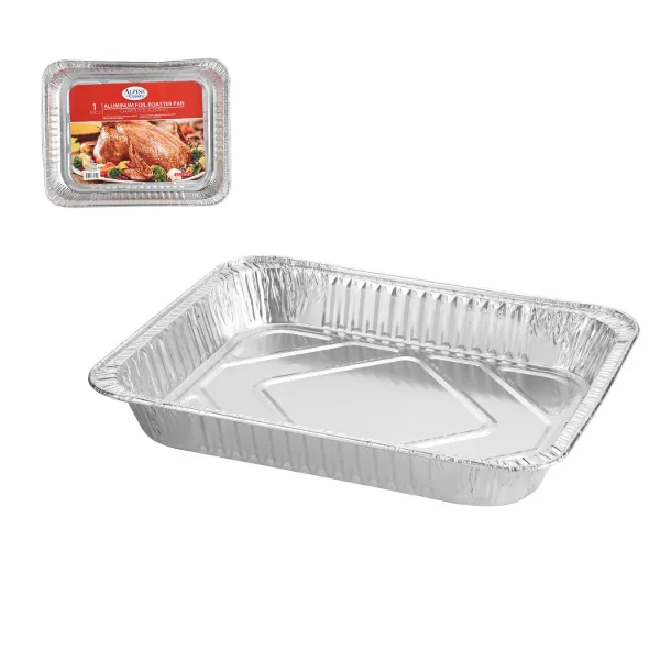 Roaster Pan Aluminum Rectangular 13x10x2in 30 gram