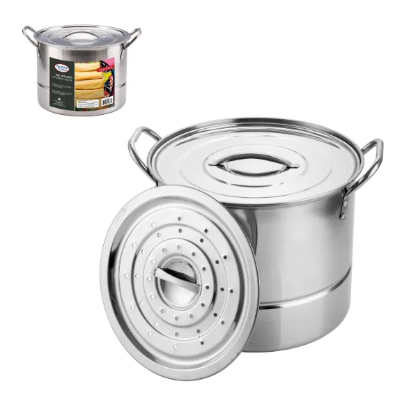 Steamer Pot SS 3pc set 9Qt