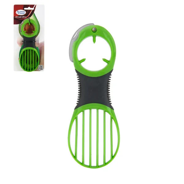 Avocado Slicer PP 6.5in with Stainless steel blade, Green color