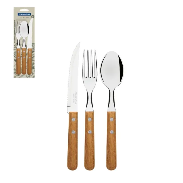 Tramontina SS Set of 3pc Tableware