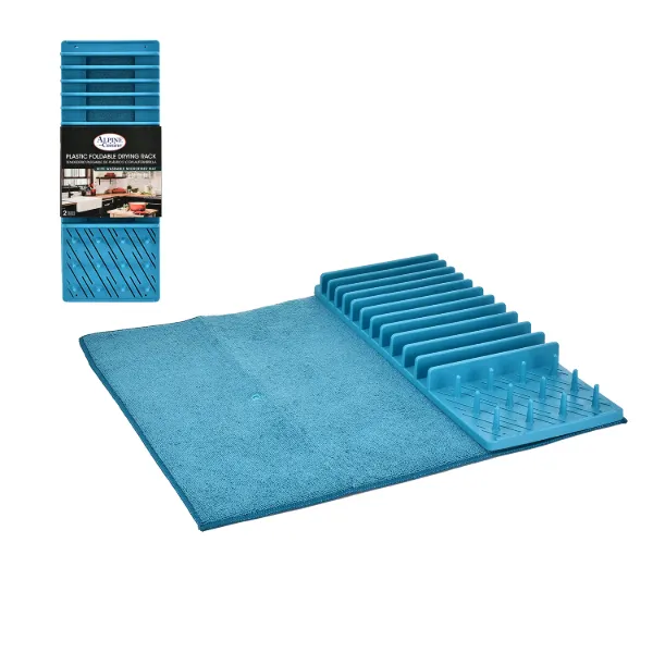 AC 2 Tone Plastic Foldable Drying Rack with Mat
