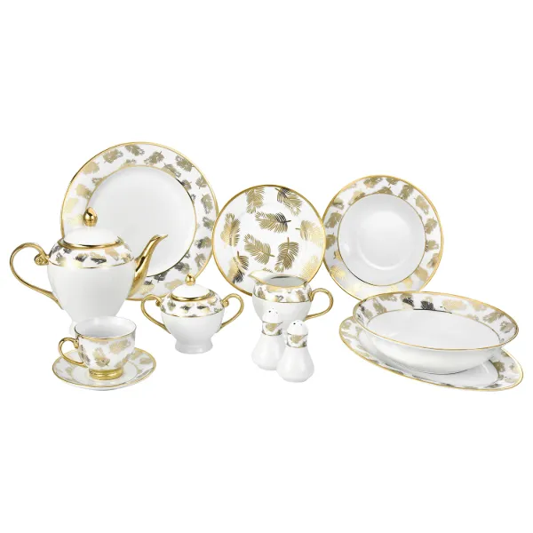 AC Set of 49pc Porcelain Dinner Round Shape