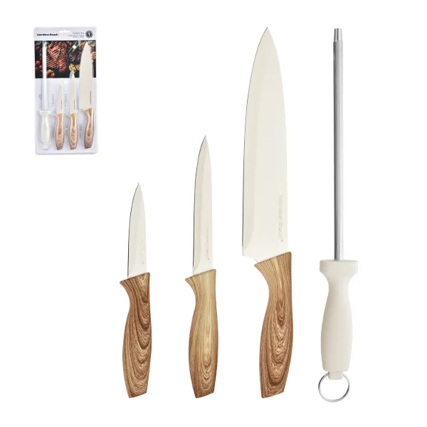 HB Set of 4pc Cutlery Beige with PP handle