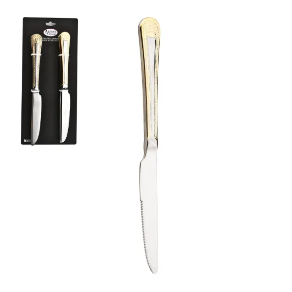 AC Set of 6pc SS Dinner Knife 9in