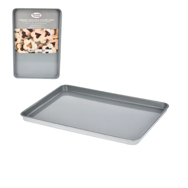 AC 11x17in Northern Gray Cookie Sheet with Cooling Rack 0.6mm Gray Nonstick coating