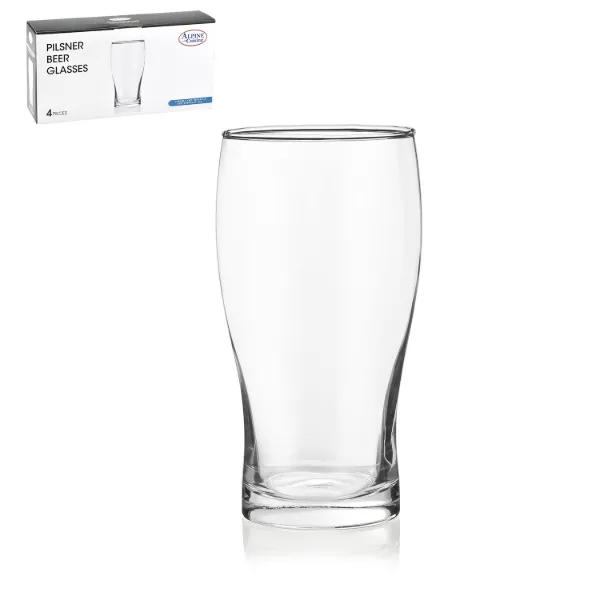 AC Set of 4 Beer glass 500ml   16.9oz