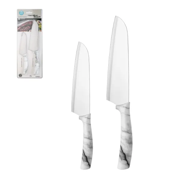 HB Set of 2pc SS Santoku with PP Handle 5in 7in