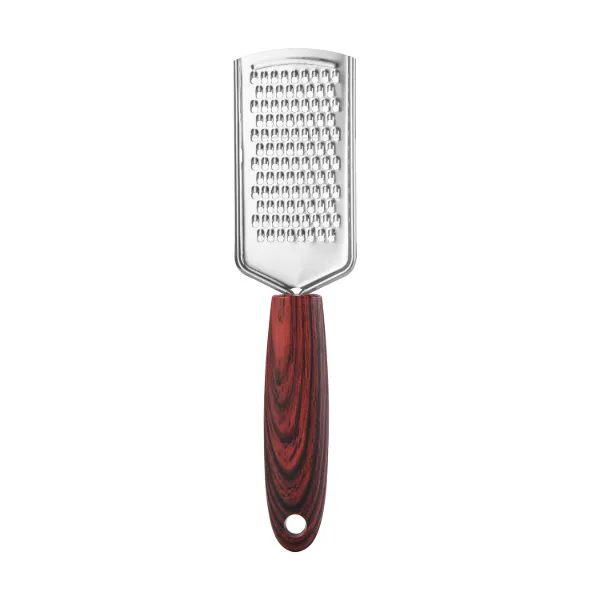 PS 10in Hand Grater with Red wood like handles