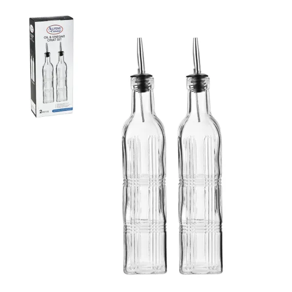 AC glass oil bottle color box set of 2pcs 500ml 16.9oz