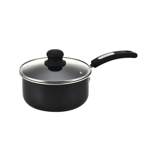 HB Alum Sauce Pan Grey and Black Ceramic Interior 2.3qt 2.5mm Black