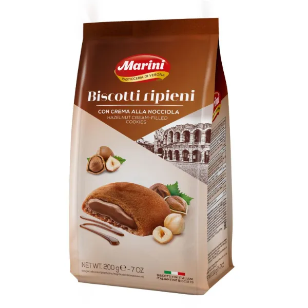Marini Cookies Filled with Hazelnut Cream 200g 7oz