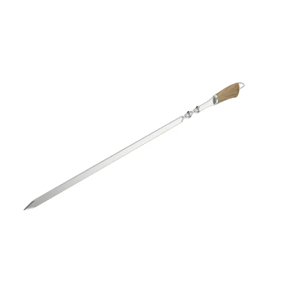 BBQ Skewer SS 35x1.02in with Black Handle